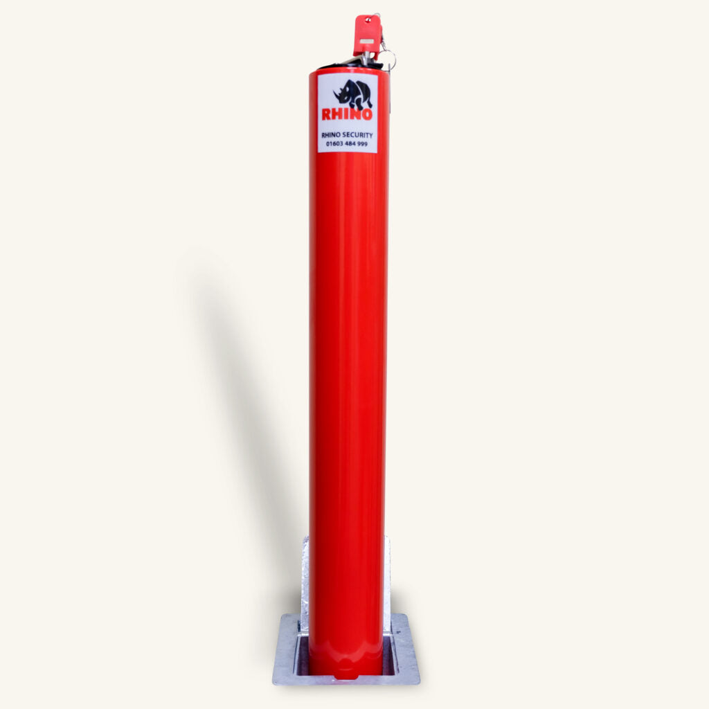 Red Heavy Duty Telescopic Driveway Bollard