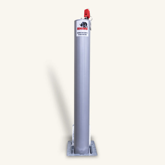 Silver Heavy Duty Telescopic Driveway Bollard