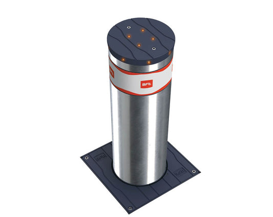 Semi-Automatic Stainless Steel Driveway Security Bollard